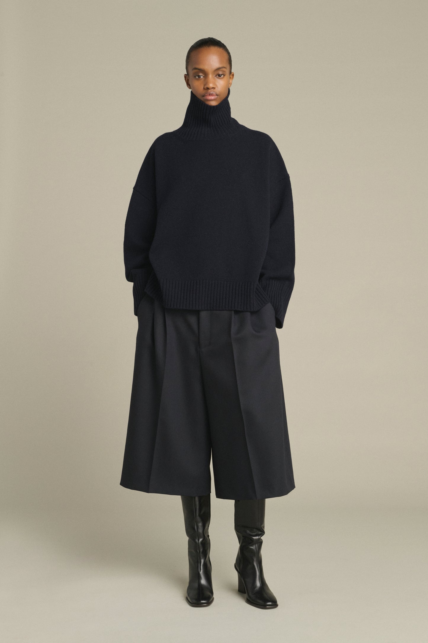 Pullover William - Navy - Merinowolle - Damen