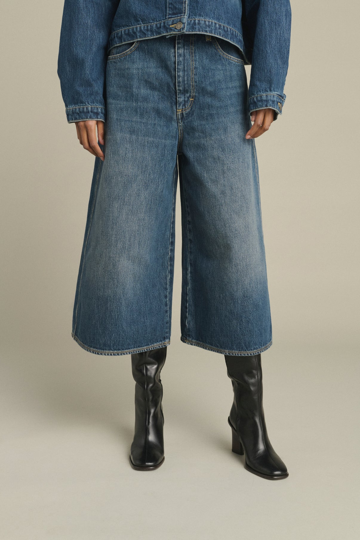 Bermuda Joyce – Denim Blau Gewaschen – Baumwolle – Damen vue 3