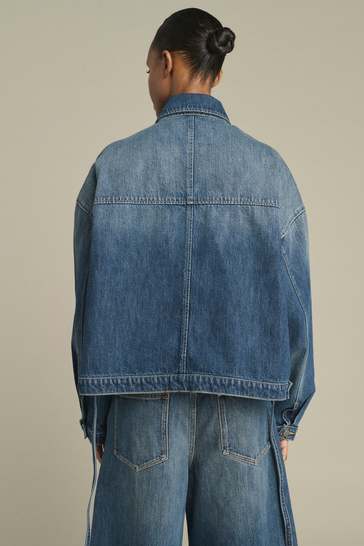 Veste Lys - Denim Bleu Délavé - Coton - Femme vue 2