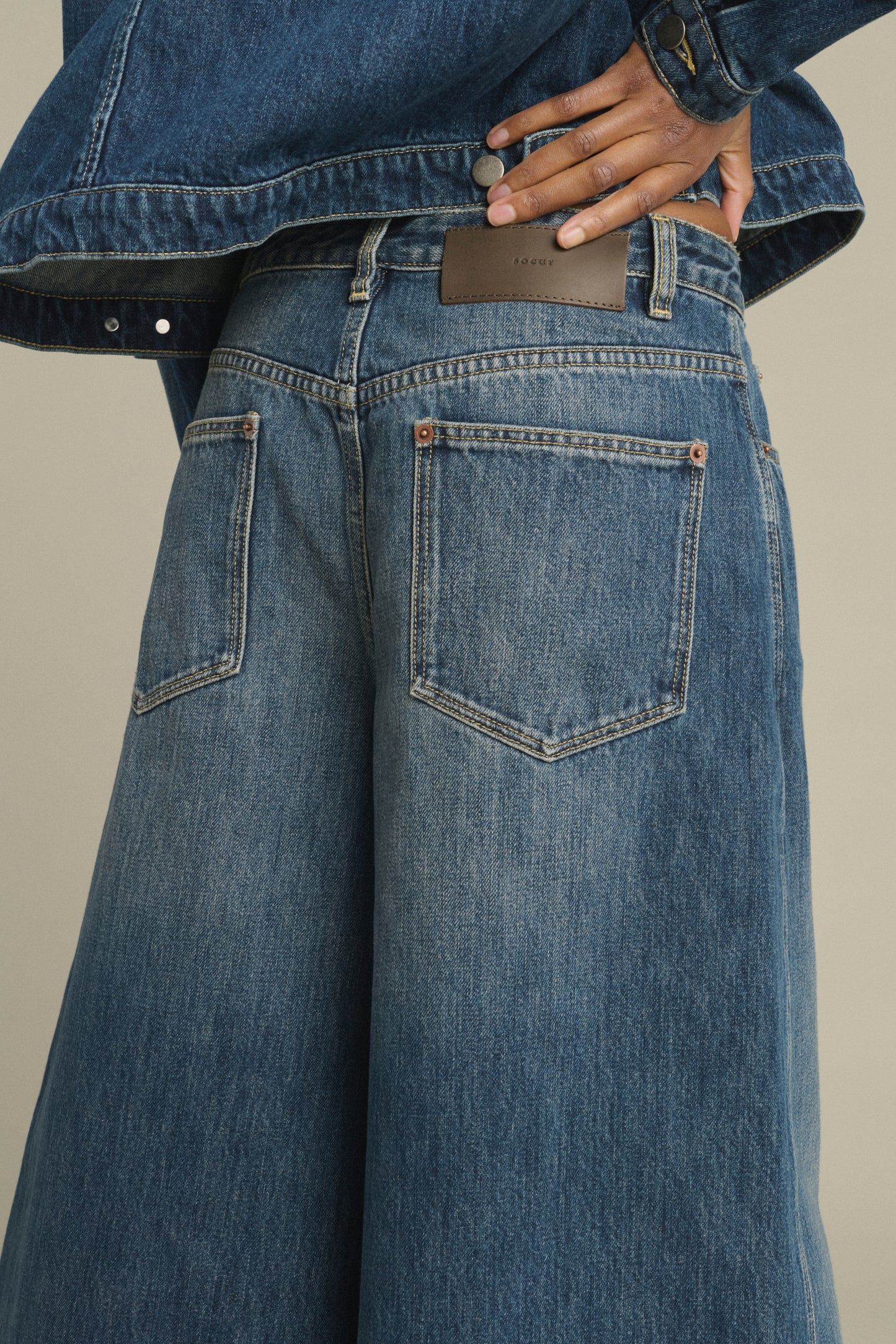 Bermuda Joyce – Denim Blau Gewaschen – Baumwolle – Damen