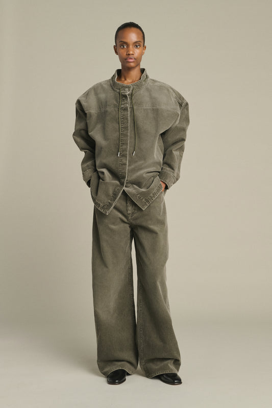 Pantaloni Hunter - Grigio - Cotone - Donna