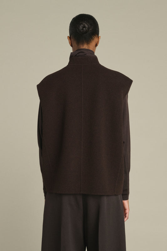 Blouson Adeline - Marron Foncé - Laine - Femme
