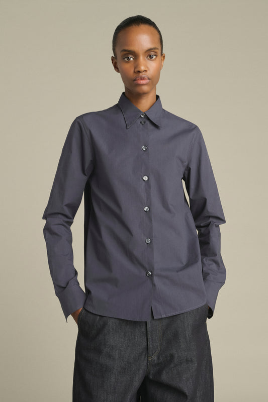 Camicia Lavinia - Blu Notte - Cotone - Donna