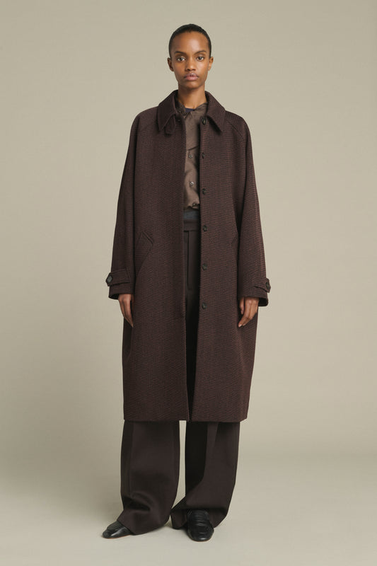 Manteau Leandre - Marron/Noir - Laine - Femme