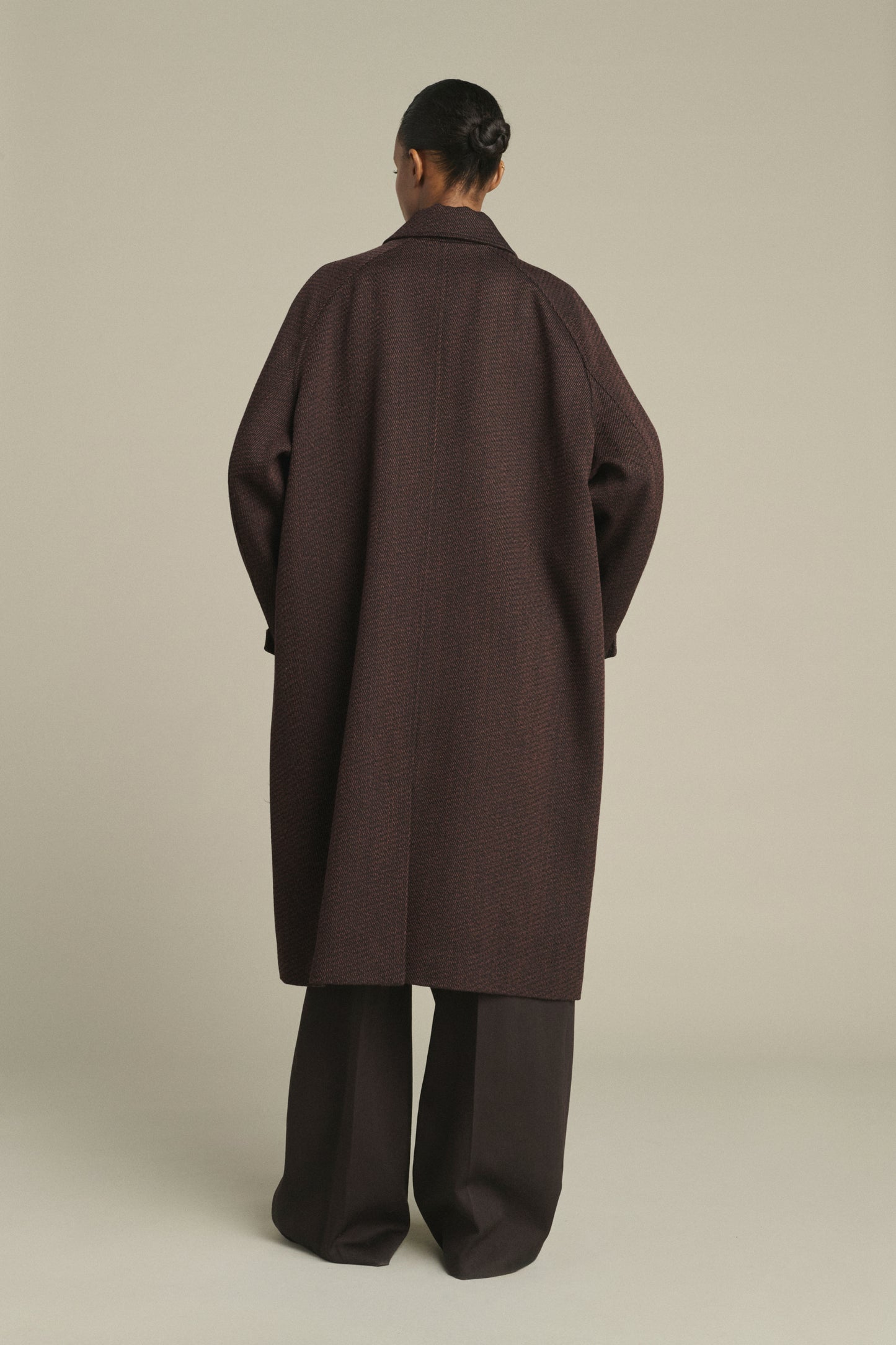 Manteau Leandre - Marron/Noir - Laine - Femme