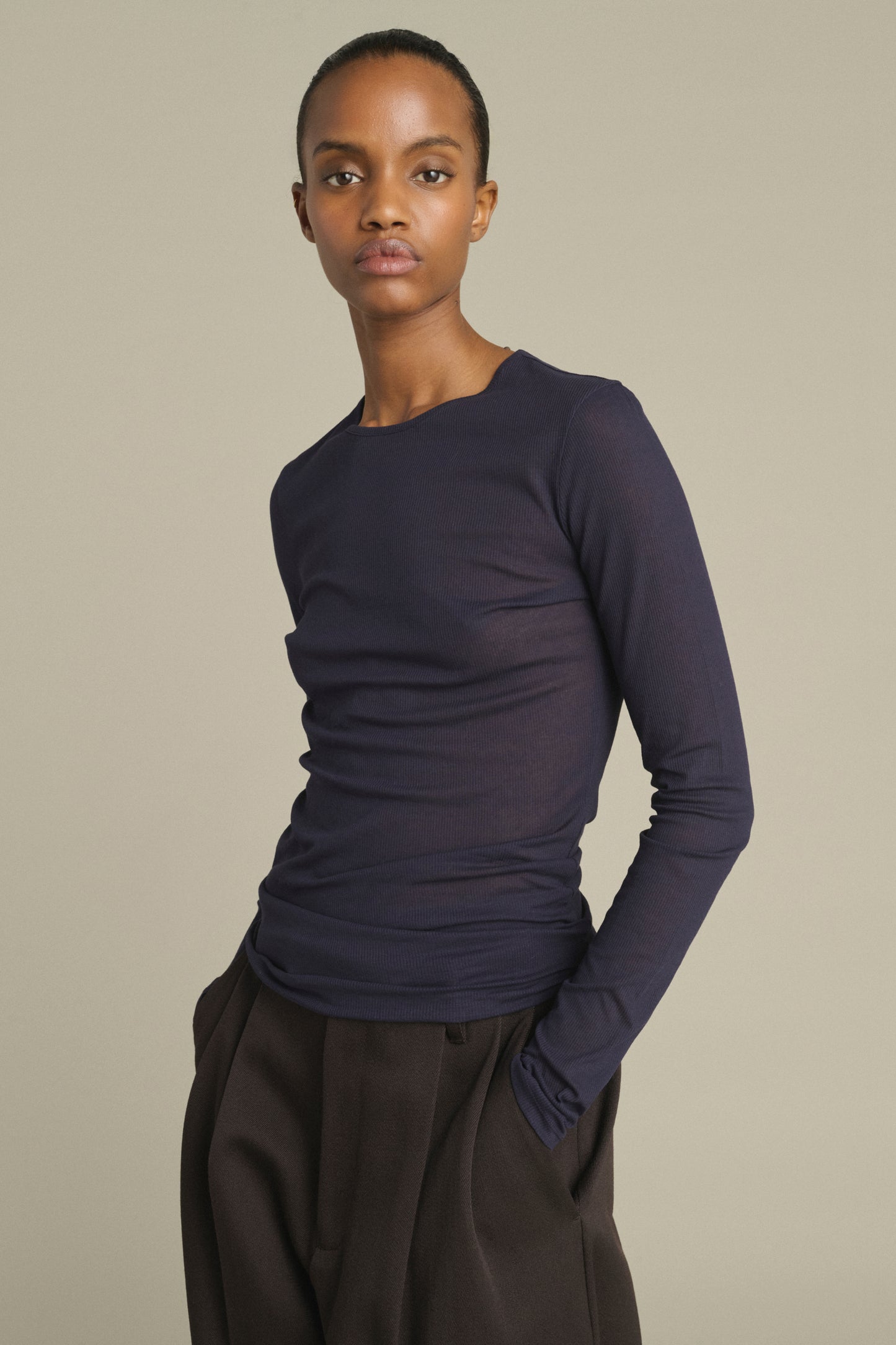 T-shirt Jia - Viola Scuro - Cotone - Donna