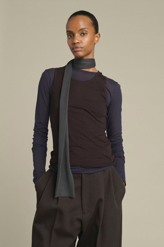 Sciarpa Kola - Grigio Antracite Jersey di Cotone - Soeur