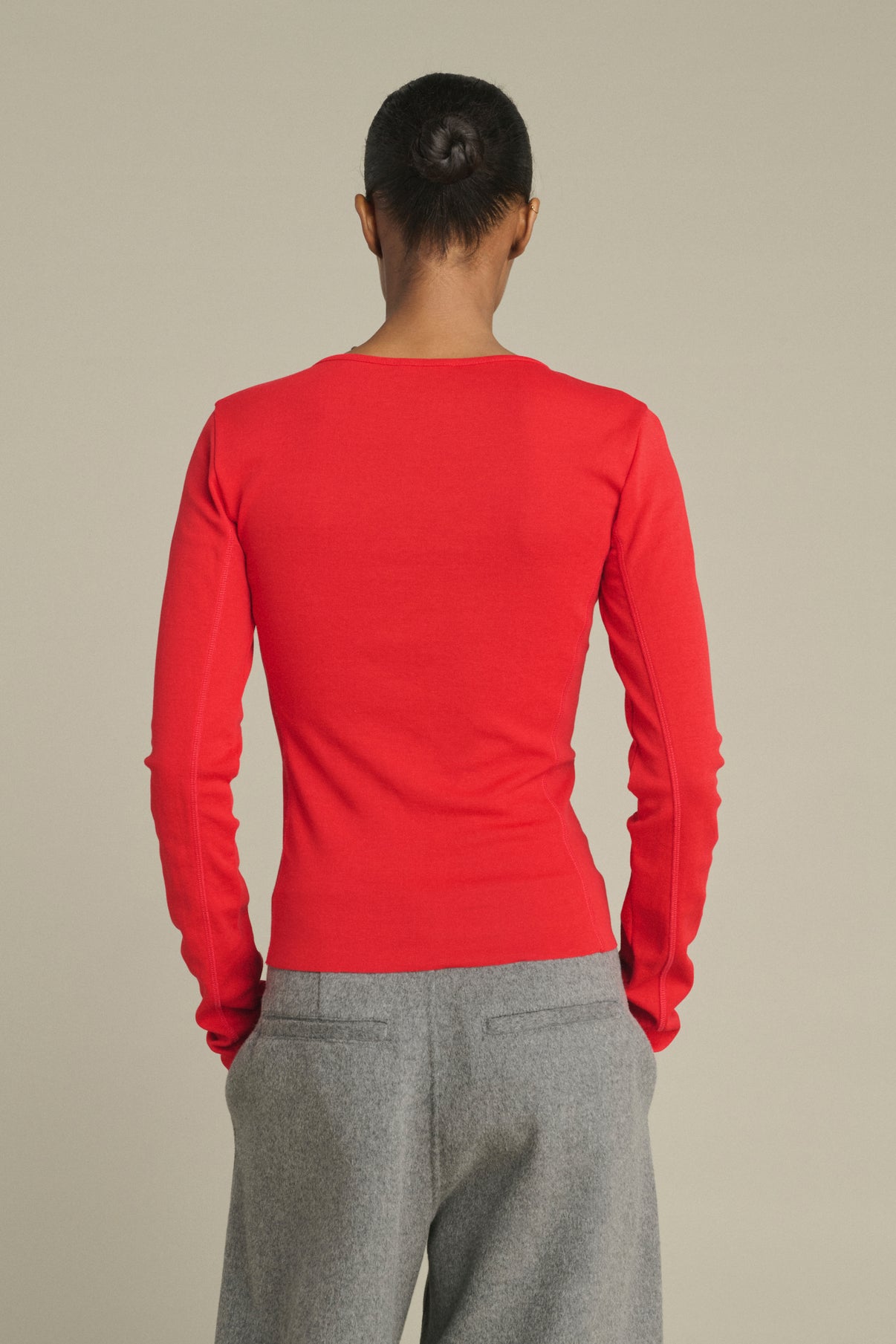 T-Shirt Lester – Rot – Baumwolle – Damen vue 4