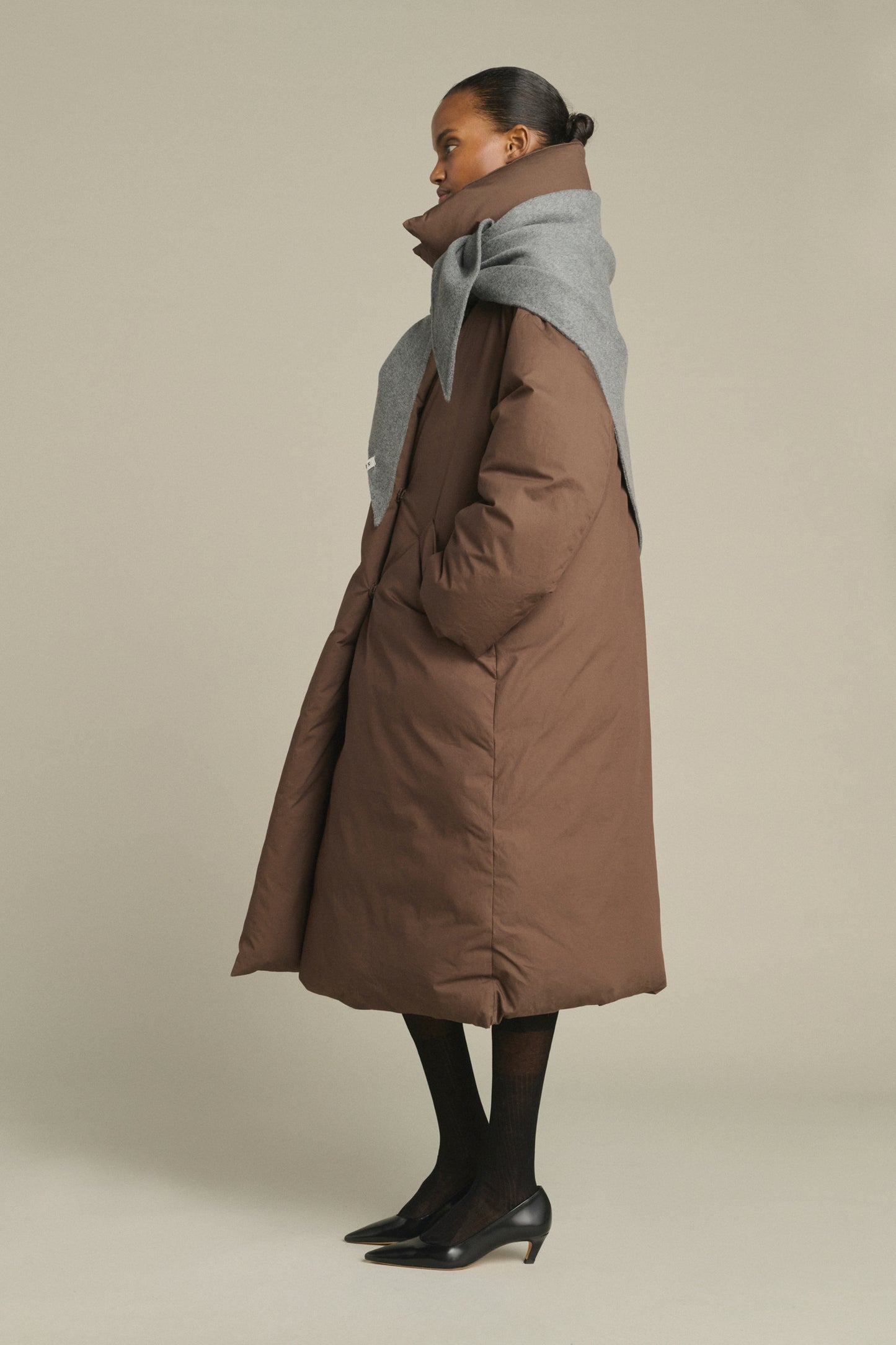 Cape Jamelia - Gris Clair - Laine - Femme