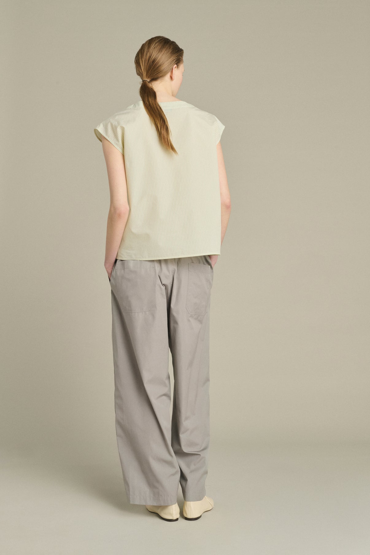 Blusa Lorena - Verde/Écru - Cotone - Donna vue 4