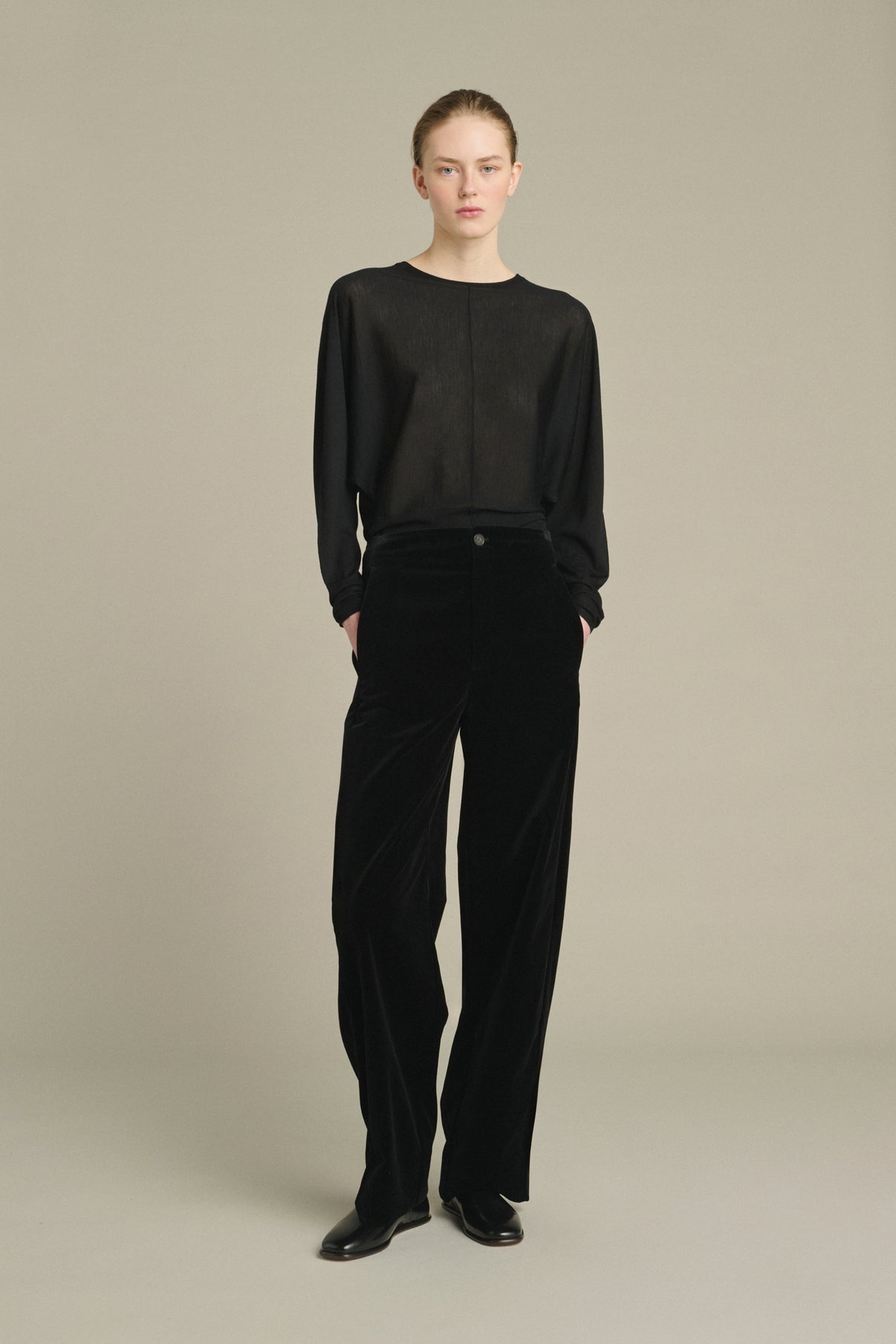 Pantalon Celestin - Noir - Coton - Femme vue 1