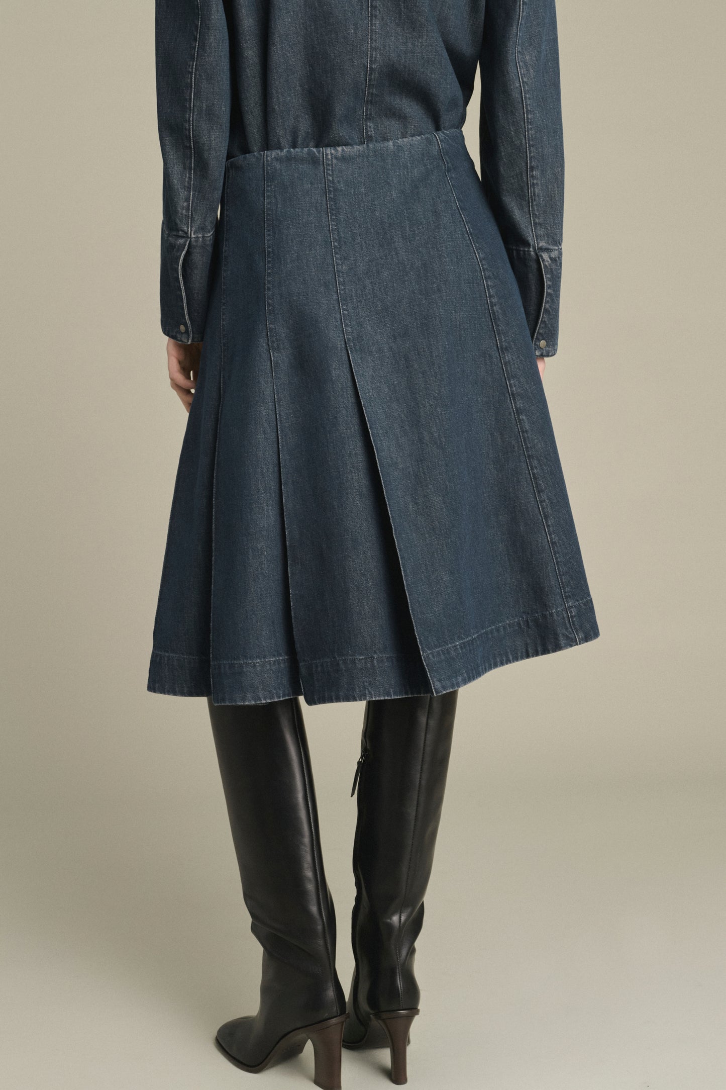 Gonna Klea - Blu Grigio - Cotone - Donna