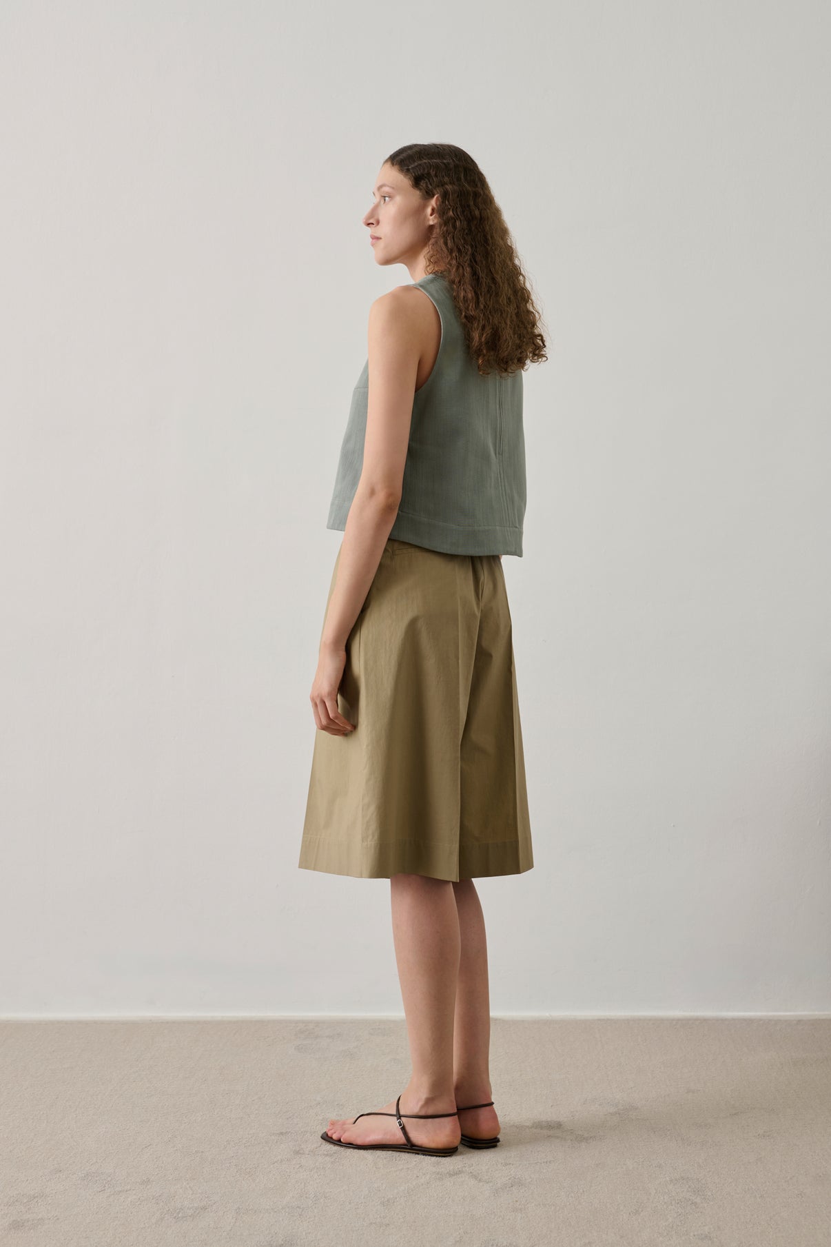 Bermuda Imogen - Sable - Coton - Femme vue 5
