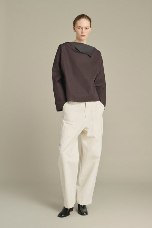 Blouse Kate - Figue/Marron Foncé - Coton - Femme