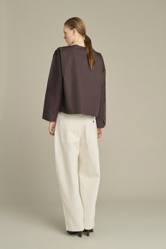 Blouse Kate - Figue/Marron Foncé - Coton - Femme