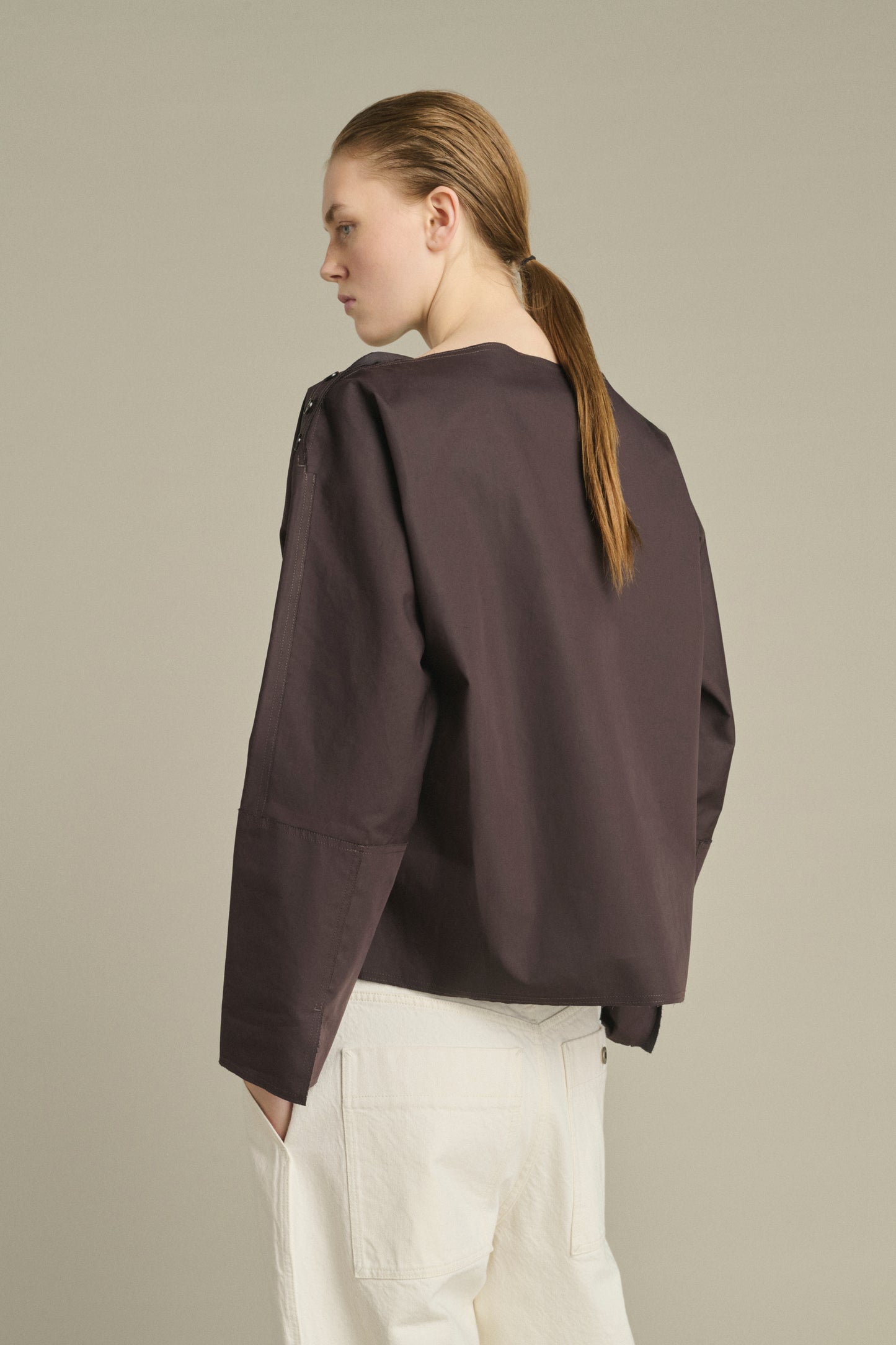 Blouse Kate - Figue/Marron Foncé - Coton - Femme