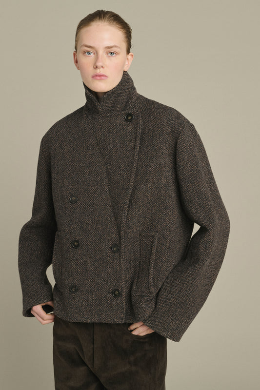 Cappotto Joseph - Marrone/Nero - Lana - Donna