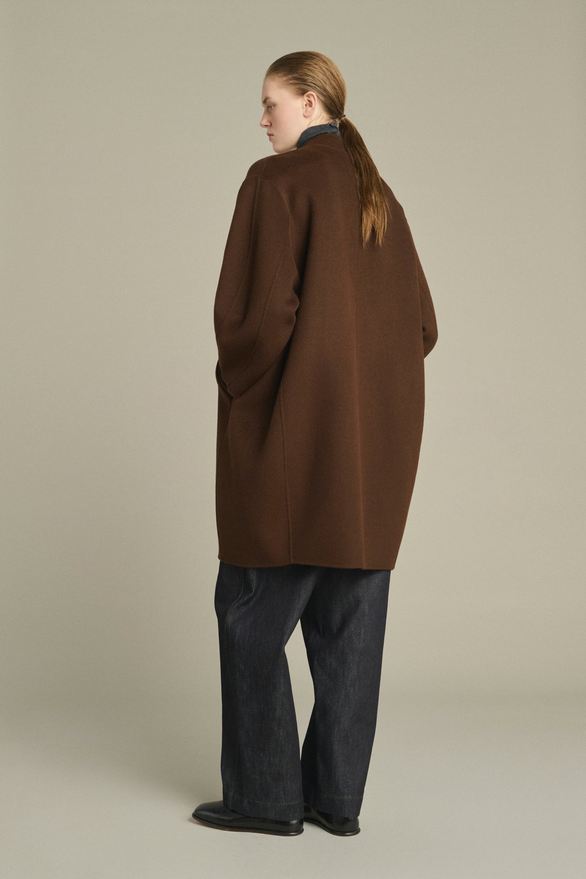 Beaulieu Coat - Chocolate - Wool - Women vue 2