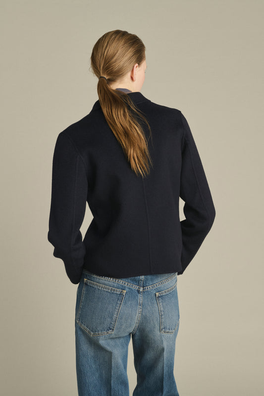 Jacke Hespera – Deep Navy – Wolle – Damen