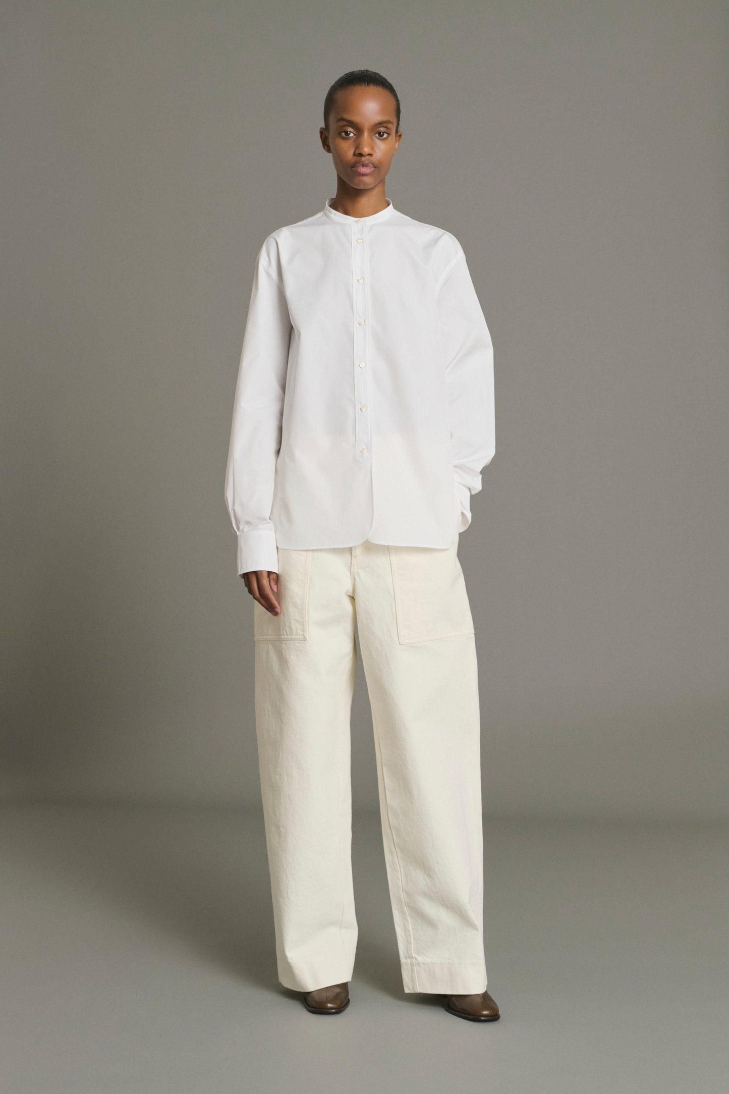 Camicia Bermudes - Bianco Popeline Bio Donna - Soeur