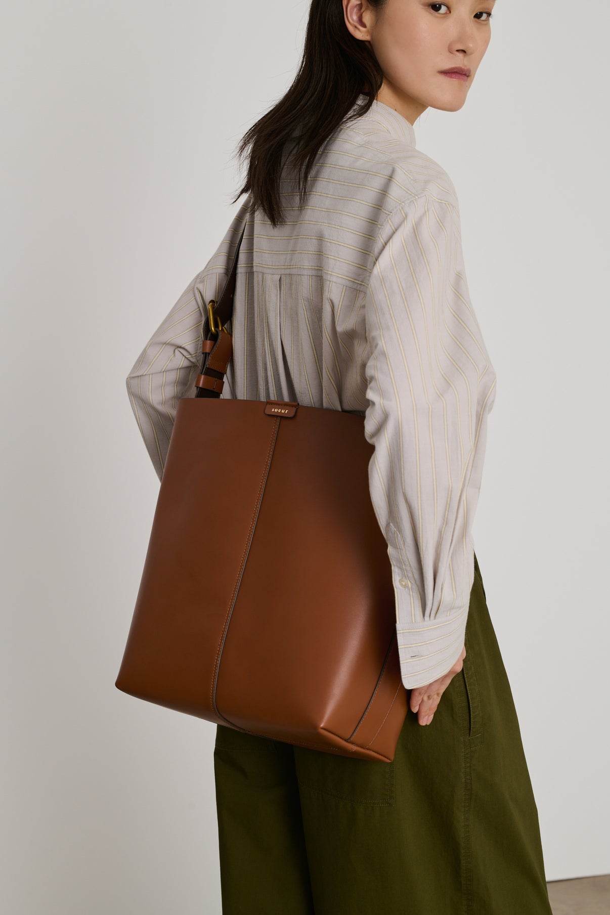 Sac Saudade Mini - Naturel/Marron - Cuir - Femme vue 3