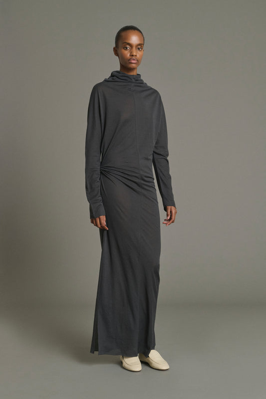 Abito Lola - Grigio Antracite - Cotone - Donna