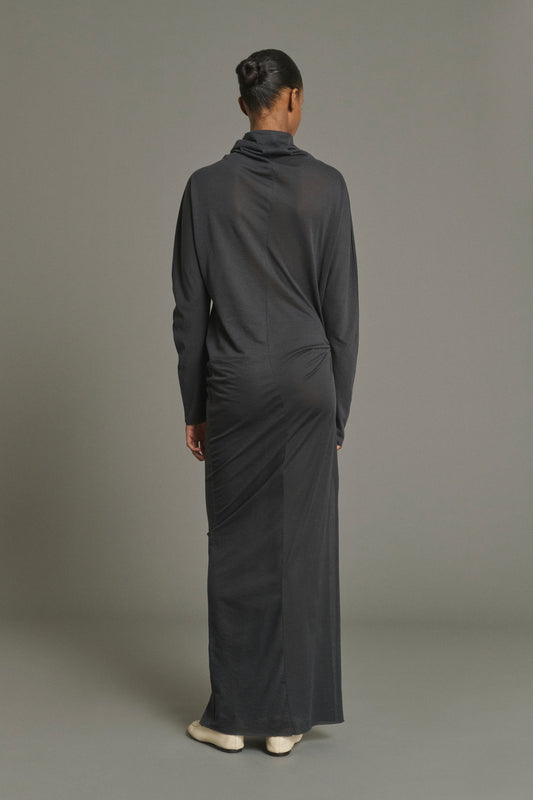 Abito Lola - Grigio Antracite - Cotone - Donna