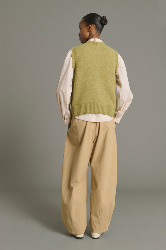 Pullover Namaste - Salbeigrün - Wolle - Damen
