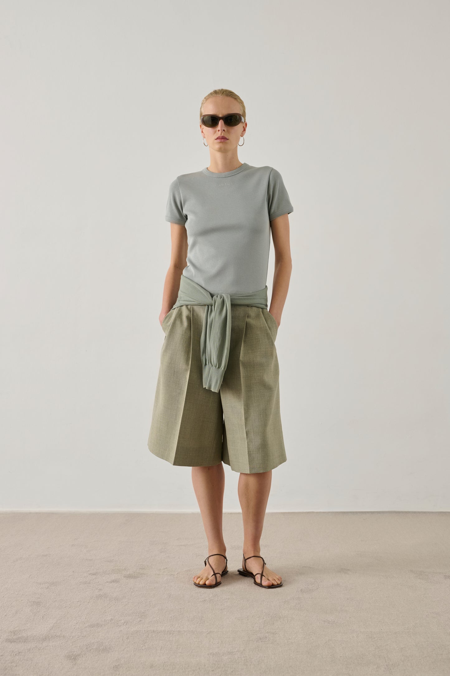 Bermuda Imogen - Amande - Coton - Femme