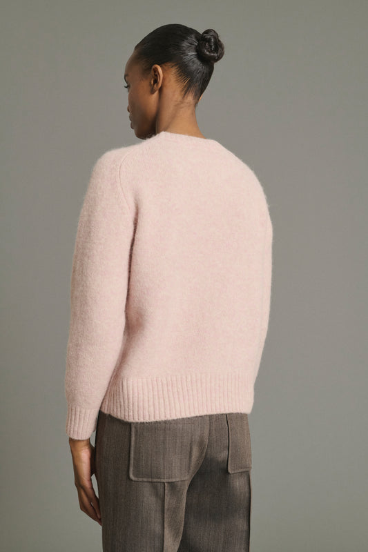 Pullover Envie – Blassrosa – Wolle – Damen