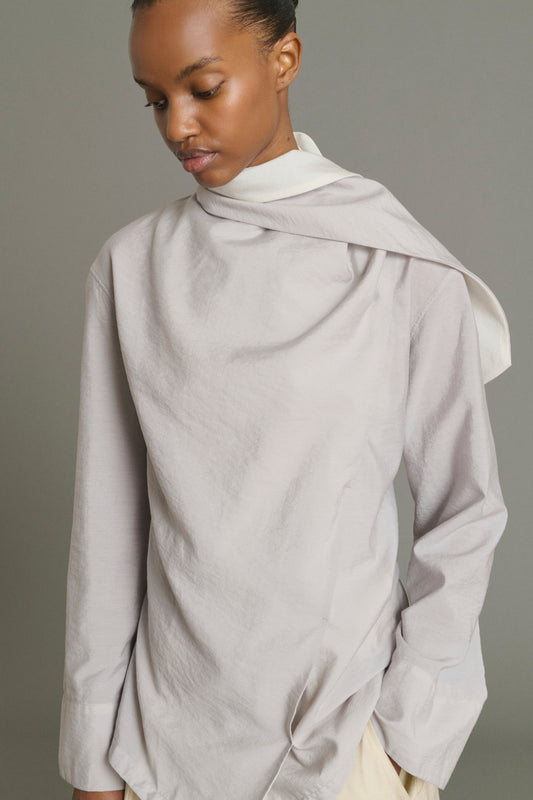 Bluse Leonore – Parmagrau – Damen
