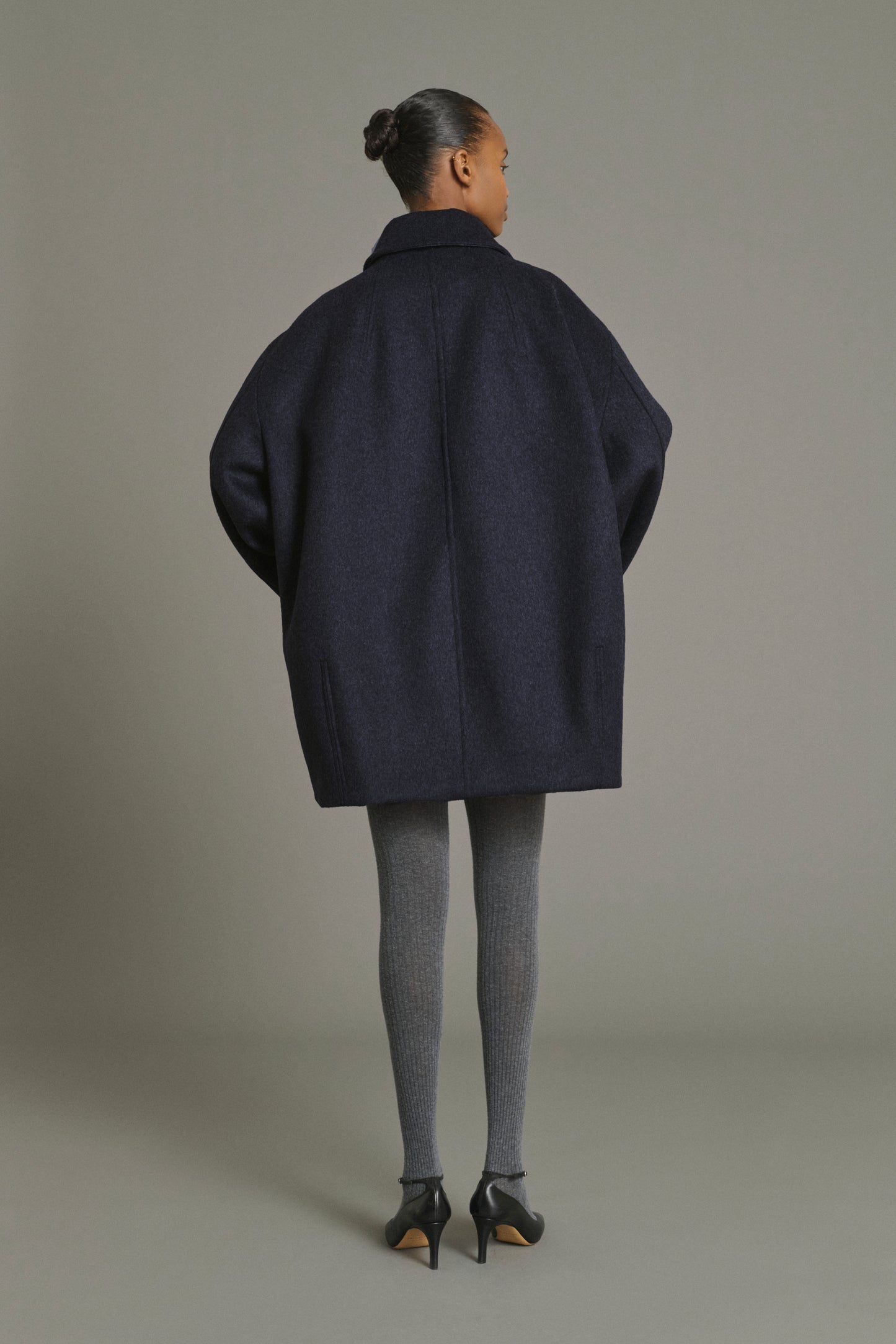 Mantel Kasper – Dark Navy – Wolle – Damen
