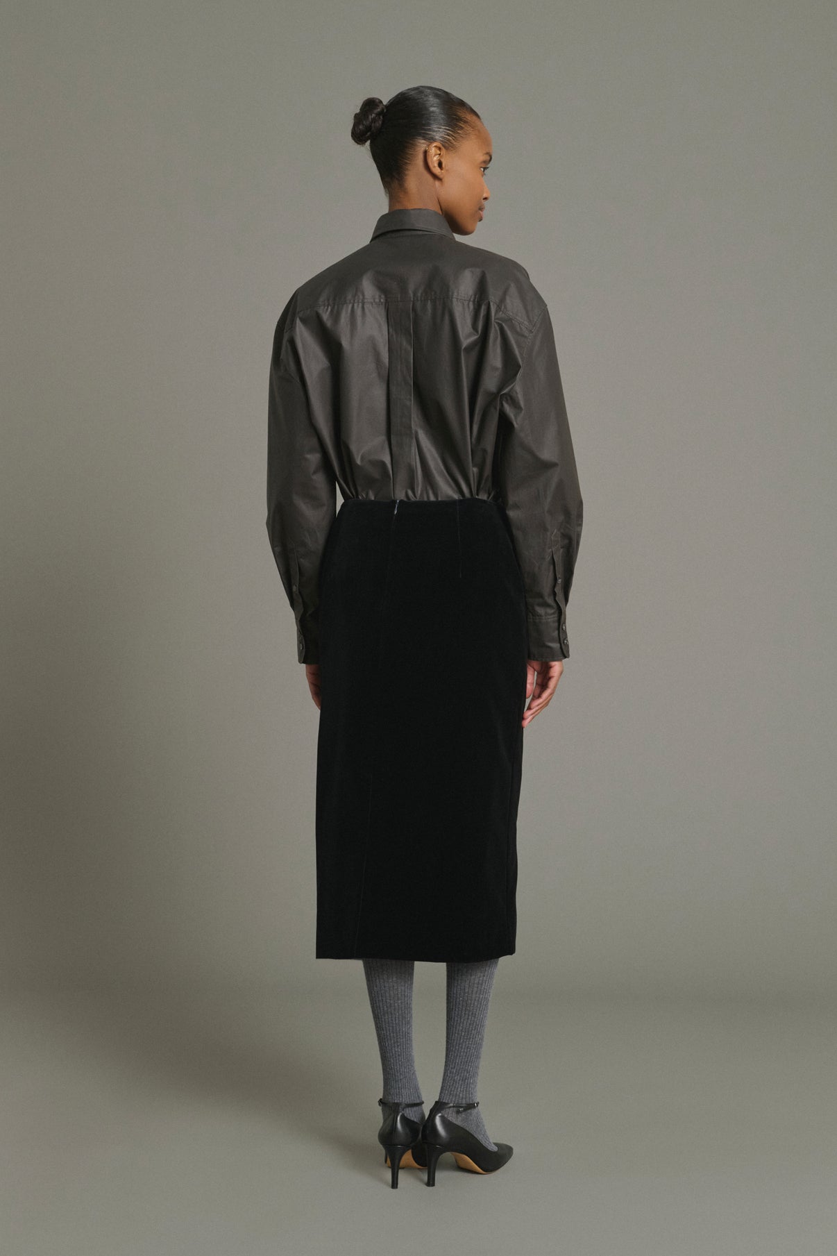 Jupe Flavia - Noir - Coton - Femme vue 2
