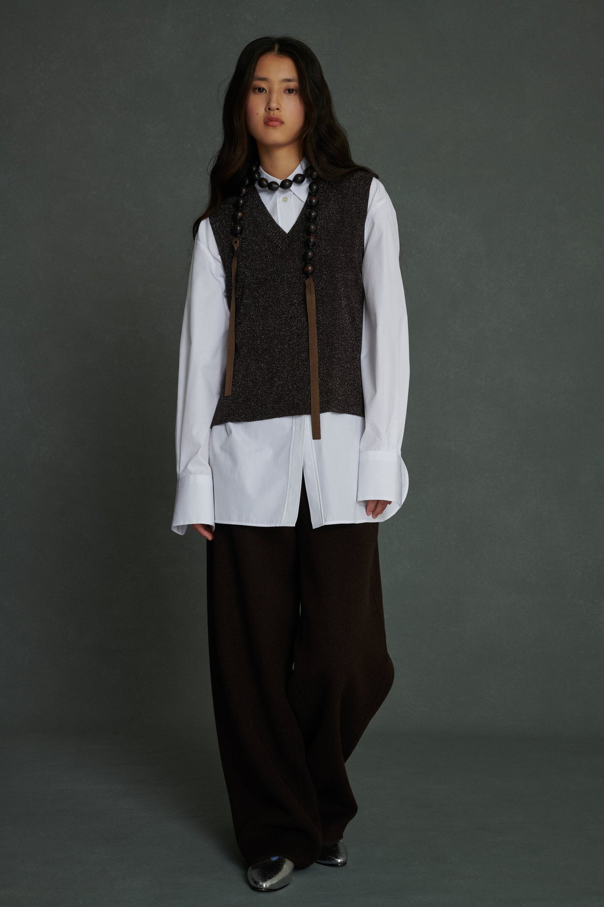 PULLOVER VIDA BRAUN/SILBER vue 3