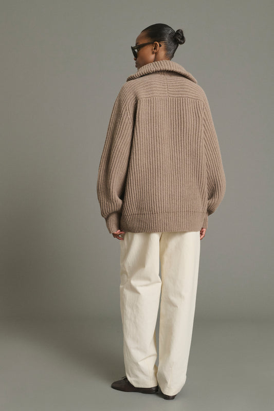Pantaloni Baptiste - Écru - Cotone - Donna
