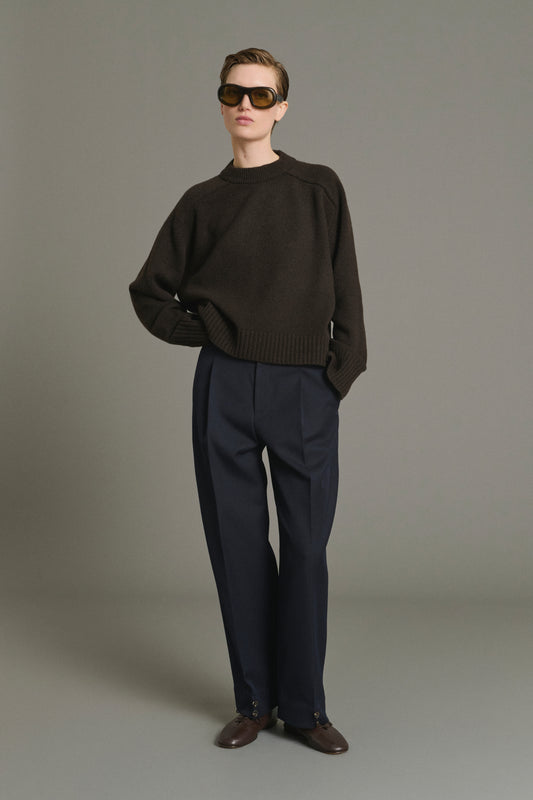 Maglione Will - Cioccolato - Lana Merino - Donna