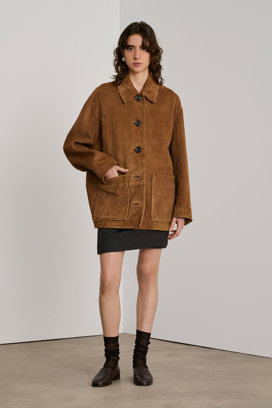 Veste Vincenzo - Naturel - Cuir - Femme