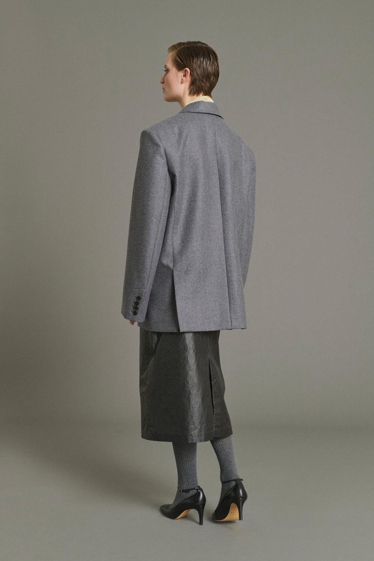 Veste Helga - Gris Chiné - Laine - Femme vue 3