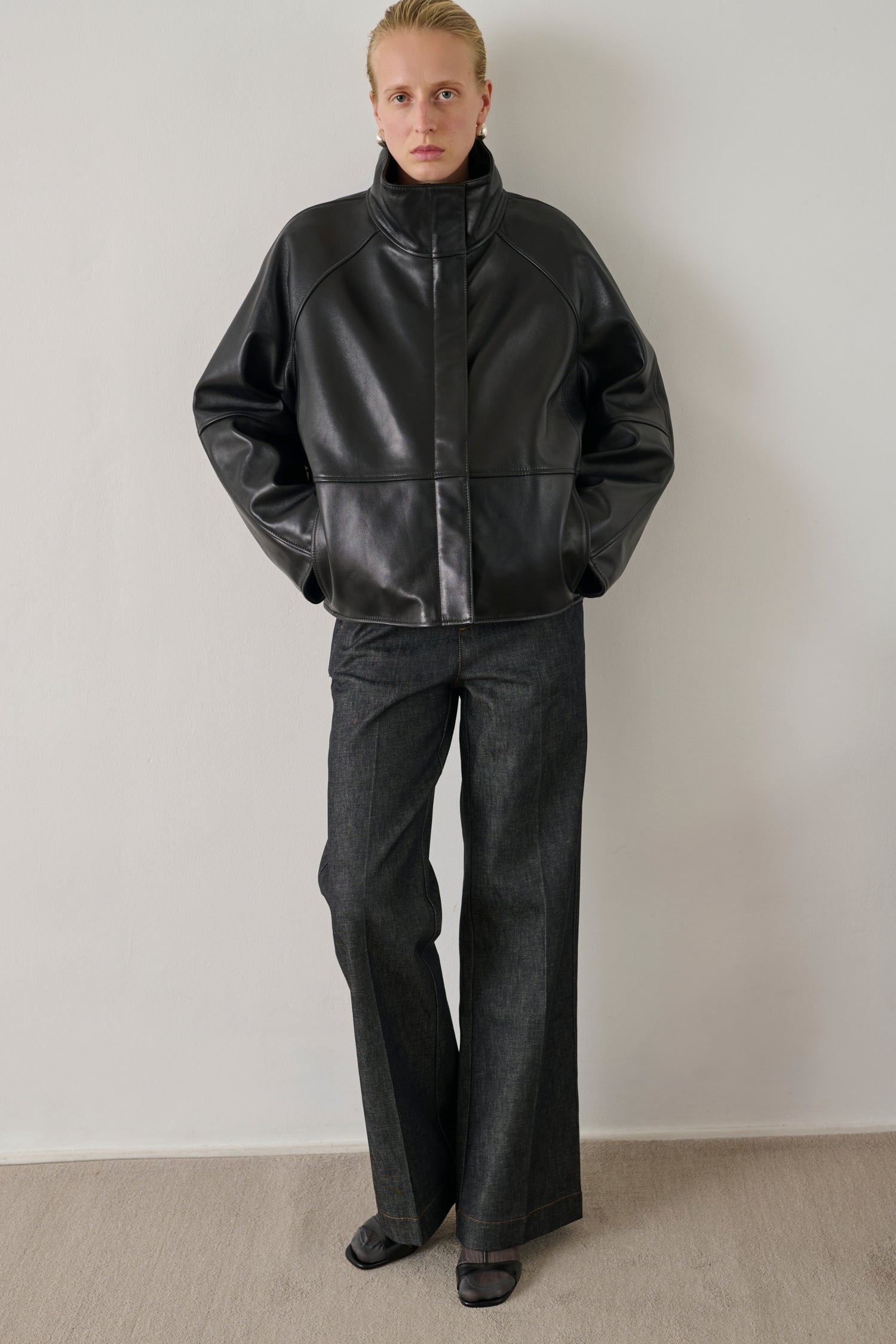 Jacke Gamma - Schwarz - Leder - Damen