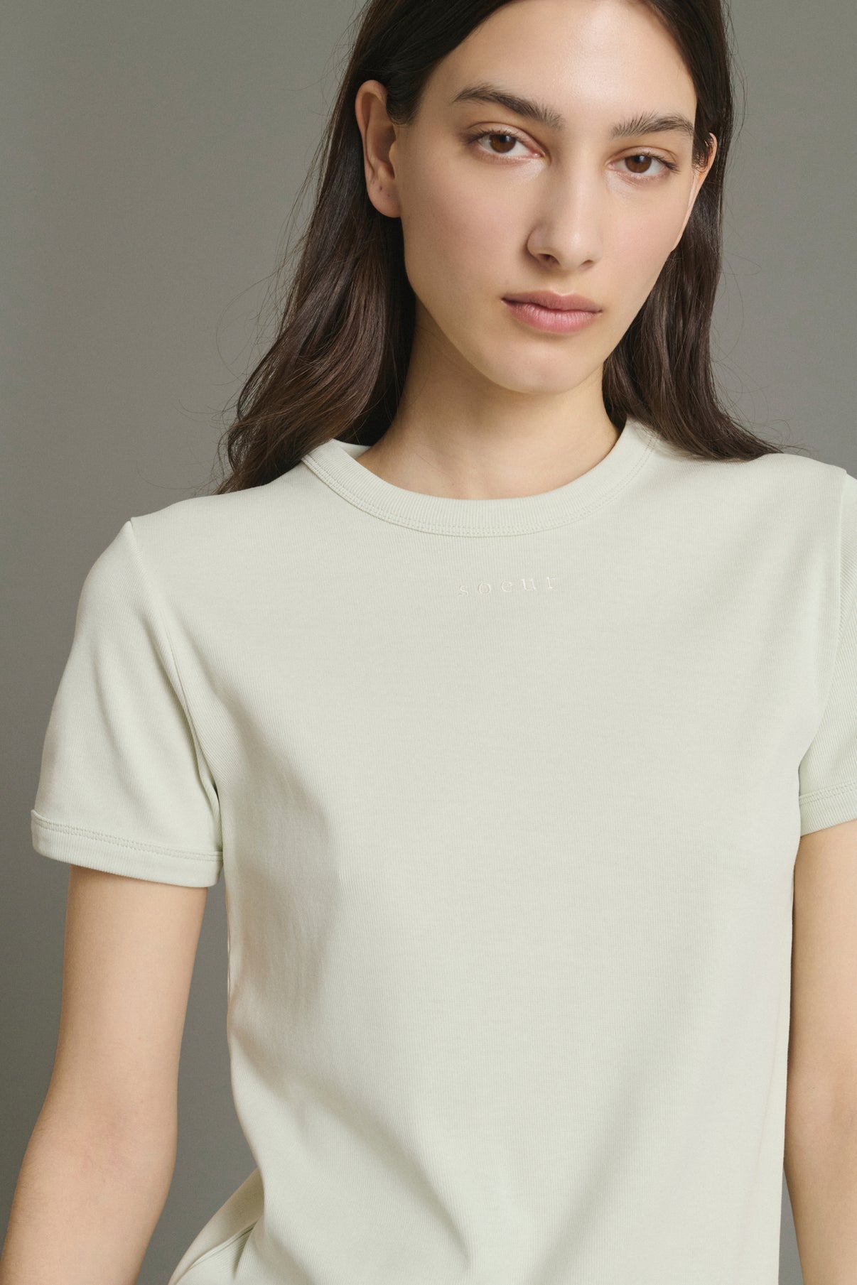 Tee-Shirt Aristide - Menthe - Coton - Femme vue 4