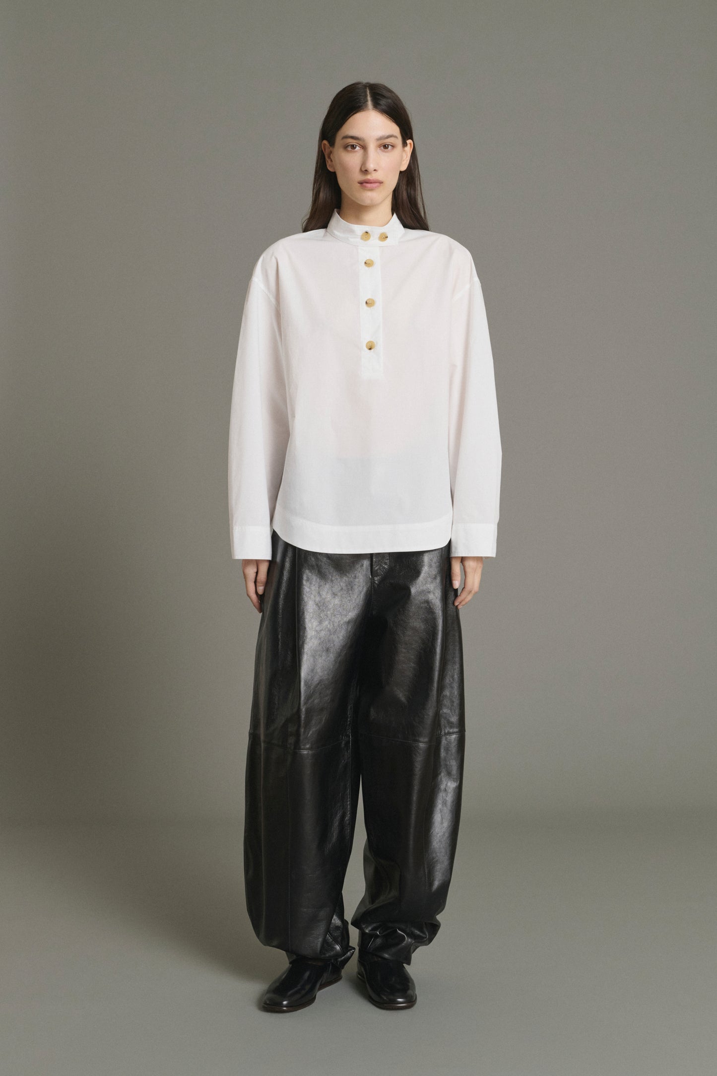 Blusa Lizzie - Bianco Sporco - Cotone - Donna