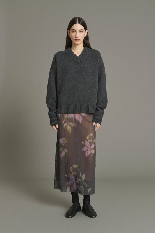 Jupe Bahia - Anthracite/Violet - Coton - Femme