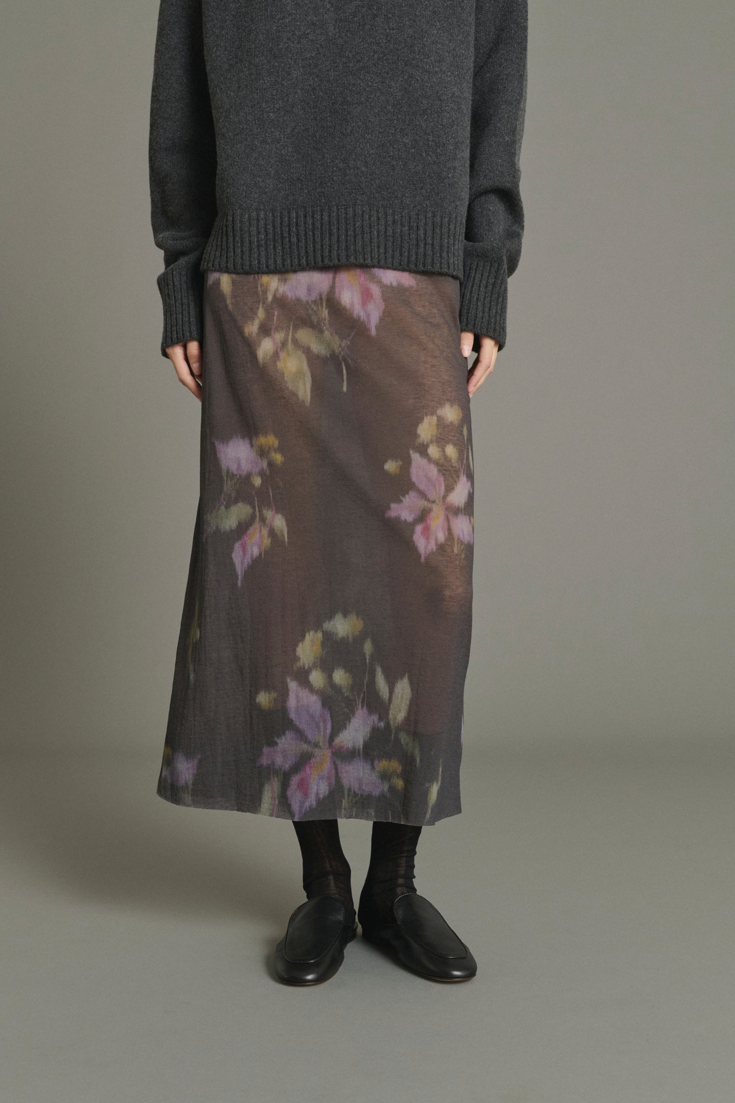 Gonna Bahia - Antracite/Viola - Cotone - Donna