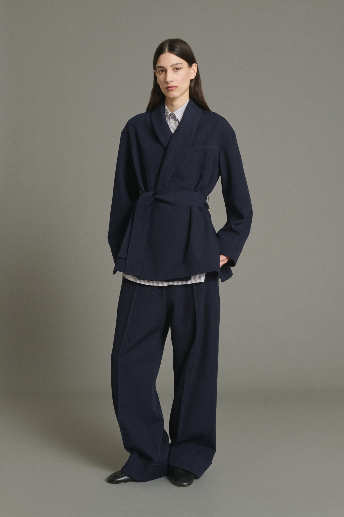 Jacke Come – Navy – Wolle – Damen