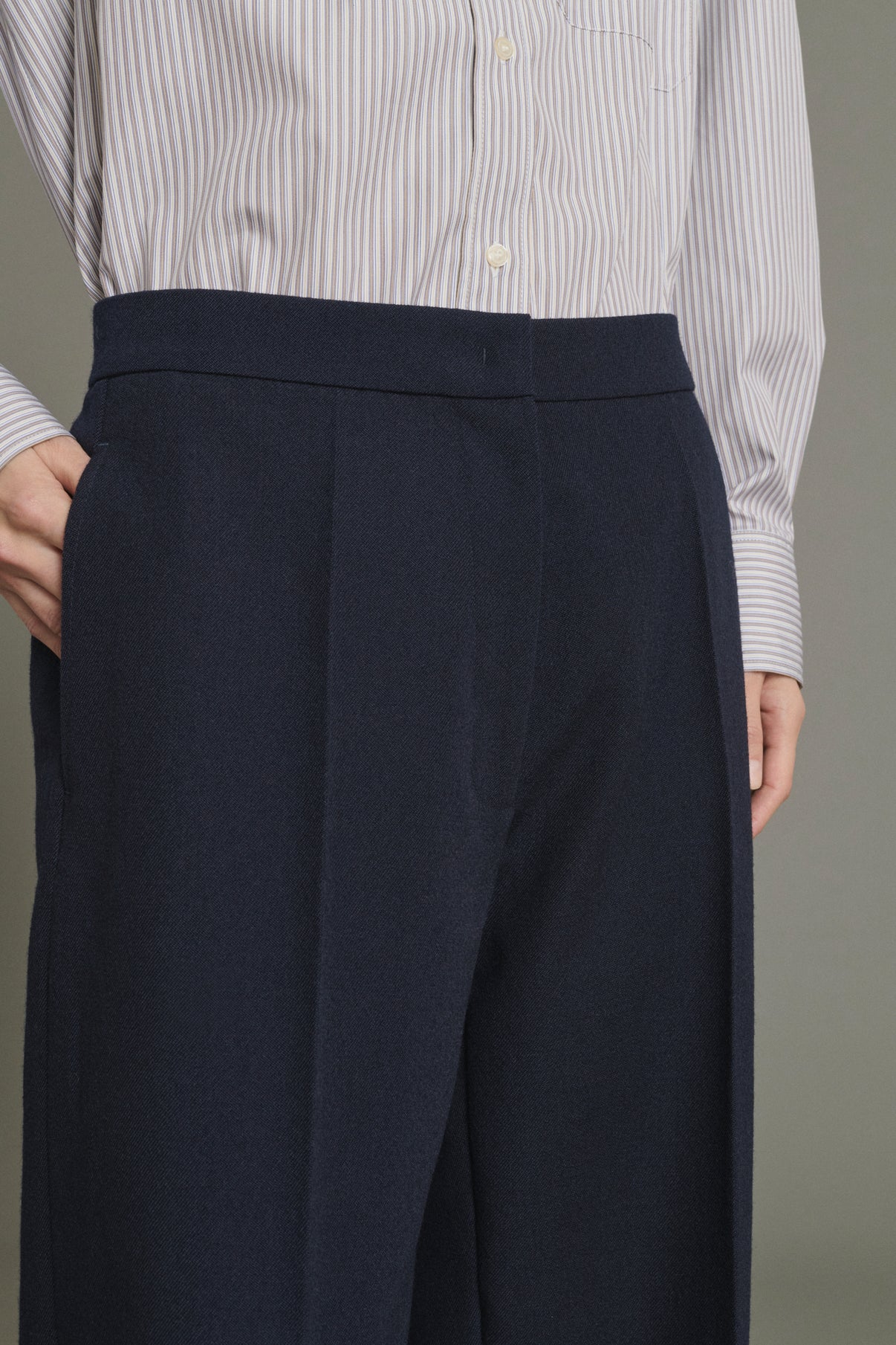 Hose Kobe – Navy – Wolle – Damen vue 5