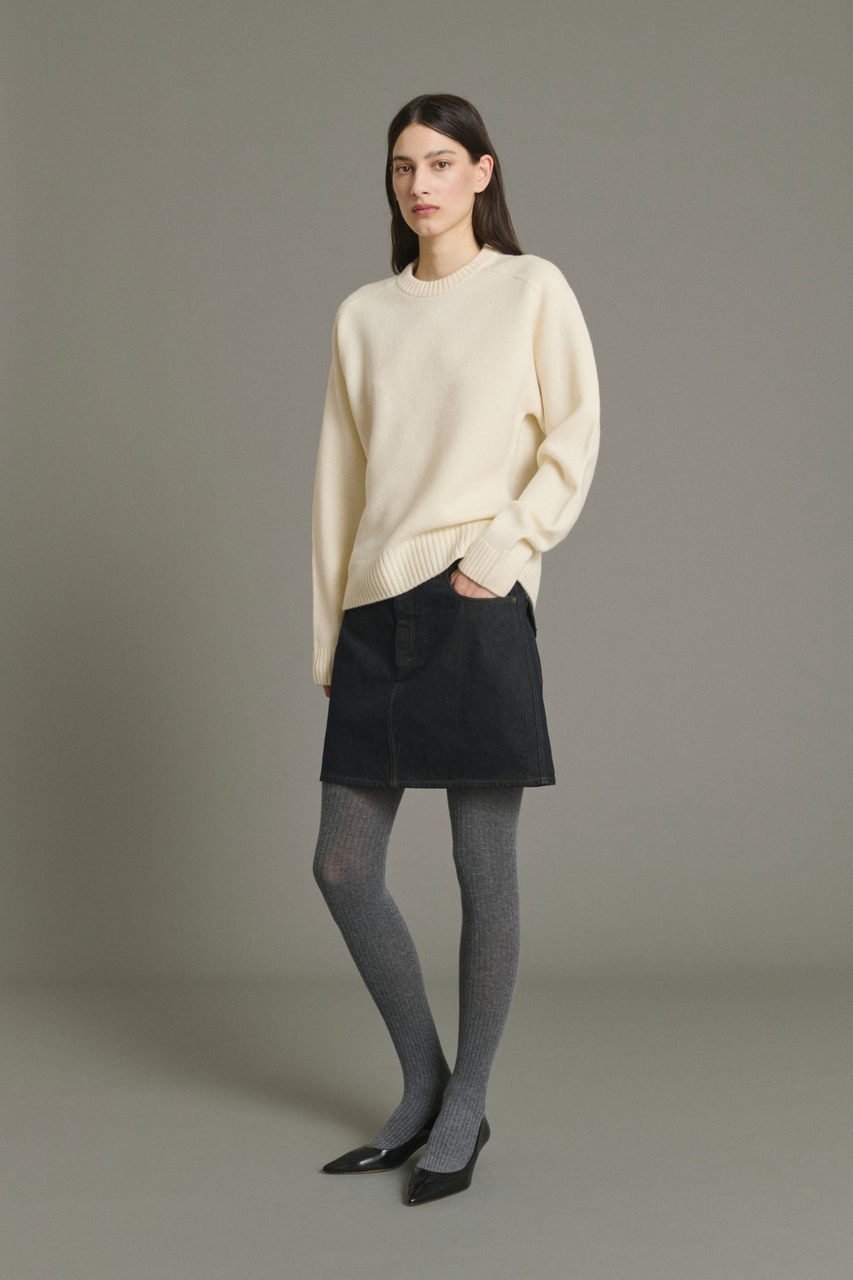 Jupe Lacy - Noir - Coton - Femme vue 1