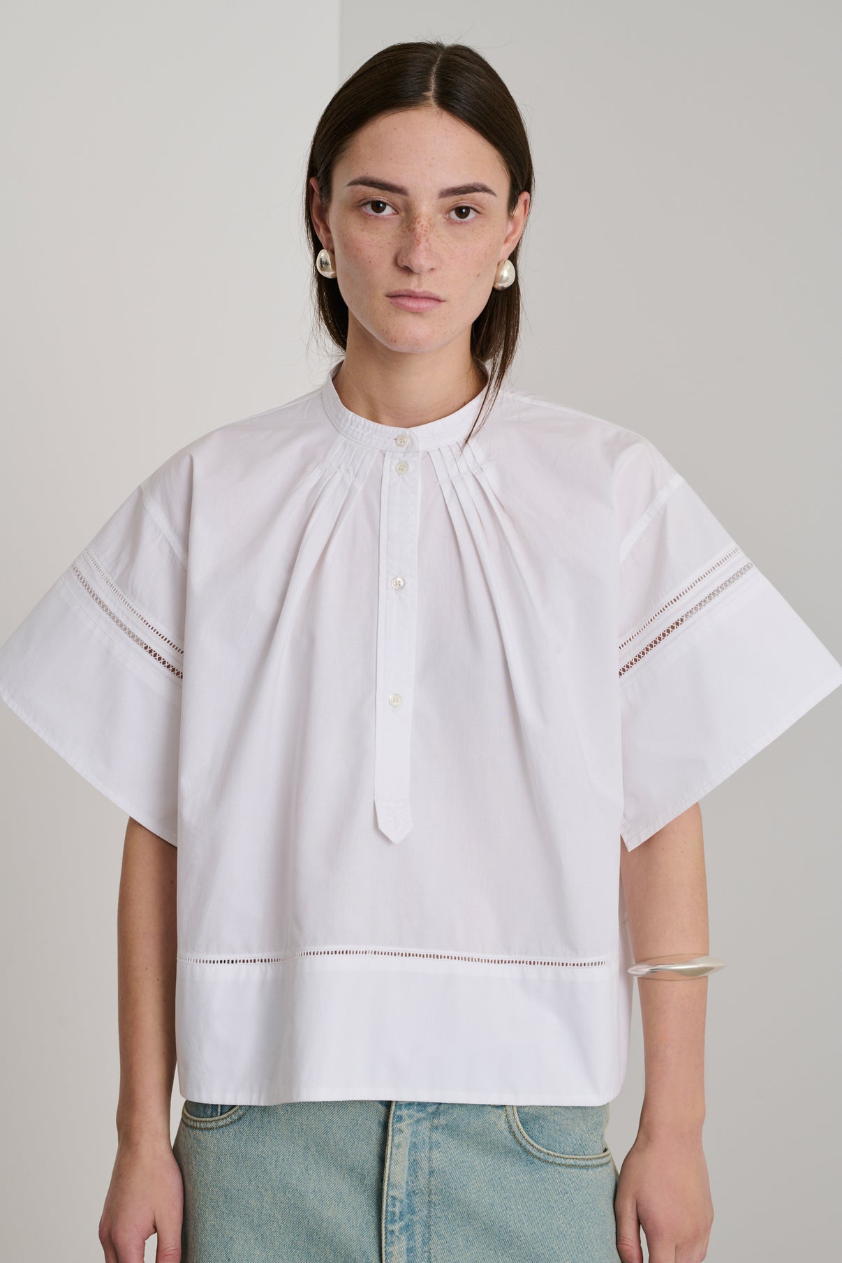 Blouse Dara - Blanc - Coton - Femme vue 6