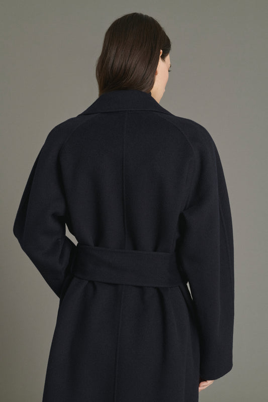 Mantel Harvard - Deep Navy - Wolle - Damen