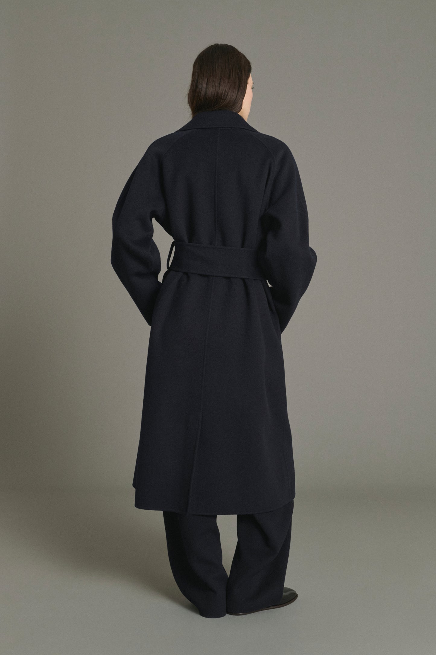 Mantel Harvard - Deep Navy - Wolle - Damen