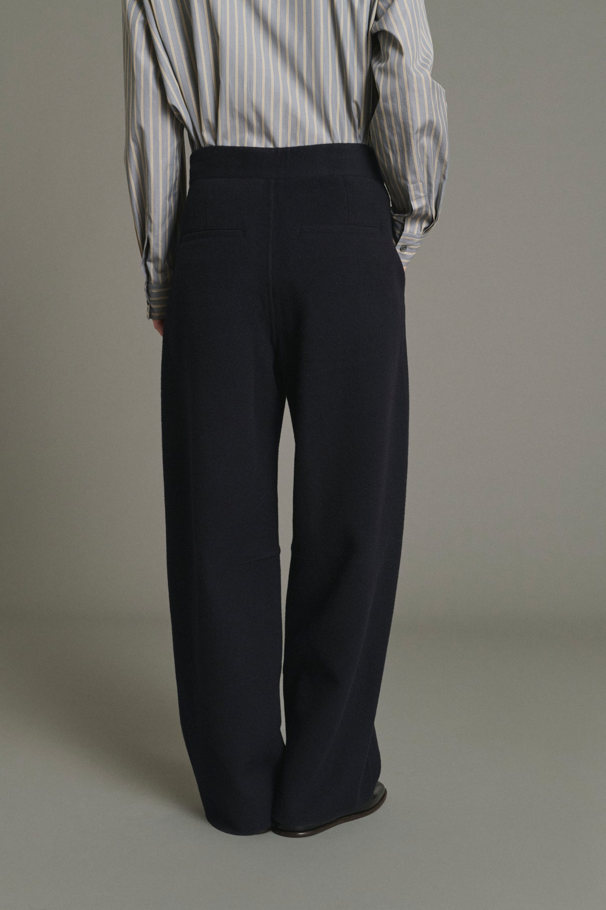 Hawk Trousers - Deep Navy - Wool - Women vue 3